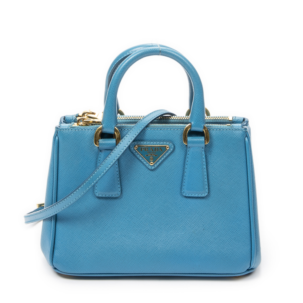 Prada Micro Galleria Double Zip Tote